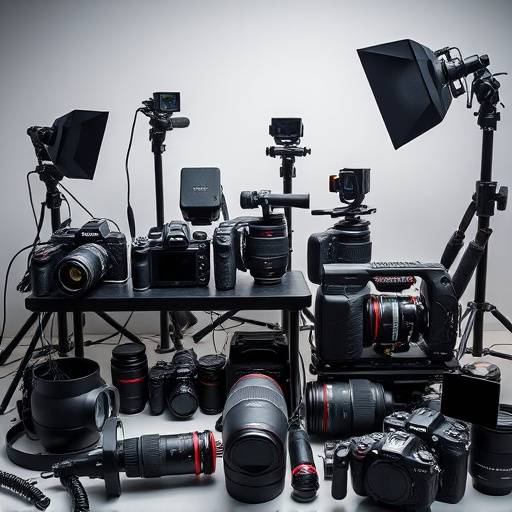 Various camera bodies and lenses for rent